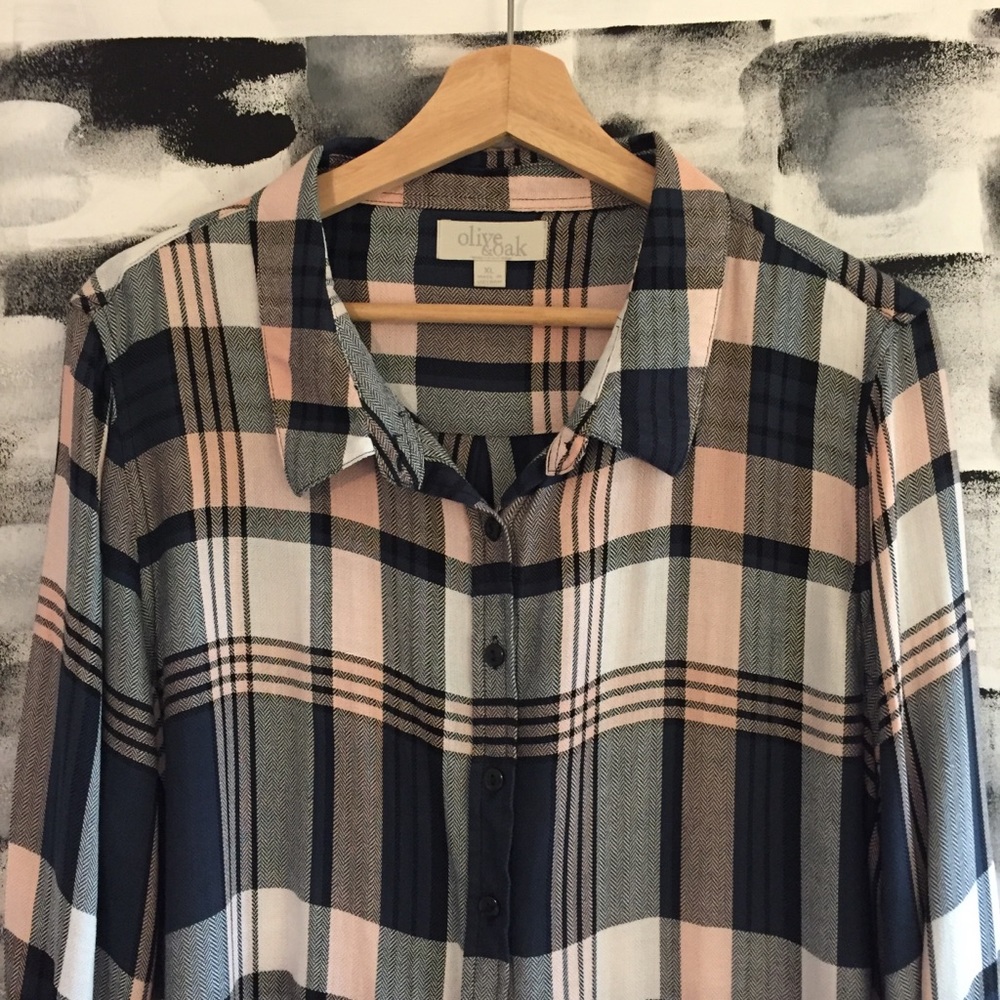 Plaid Button Down - image 1